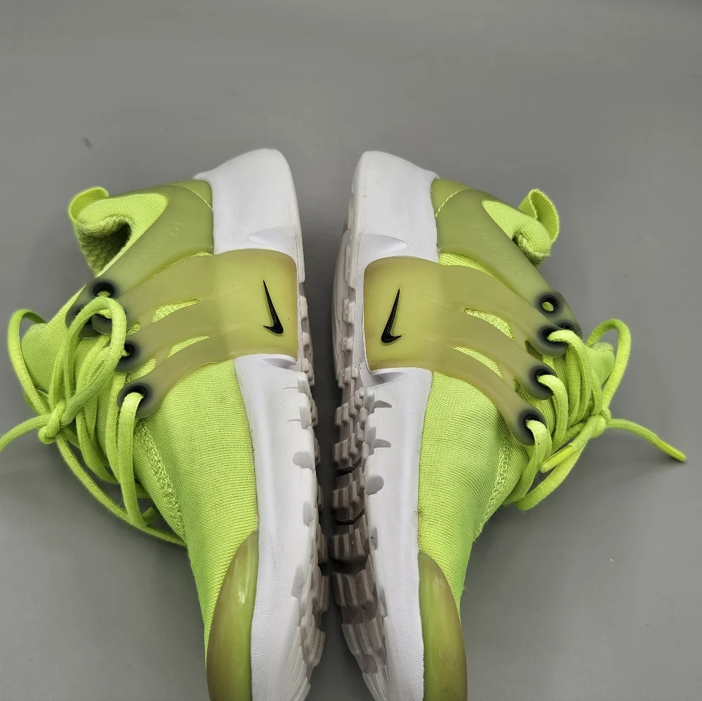 Nike Presto Neon Yellow Kids Sz 12 Boys Sneakers Shoes Slip On Easy Play Stained